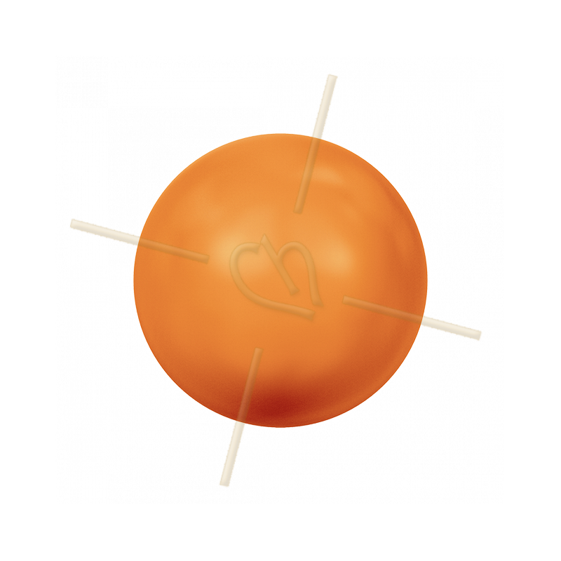 Neon Orange Pearl Swarovski 8mm - NOPRL