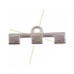 Cymbal Eindstuk Rhodium plated - SOROS III - voor Miyuki Tila, Half Tila, Quart Tila