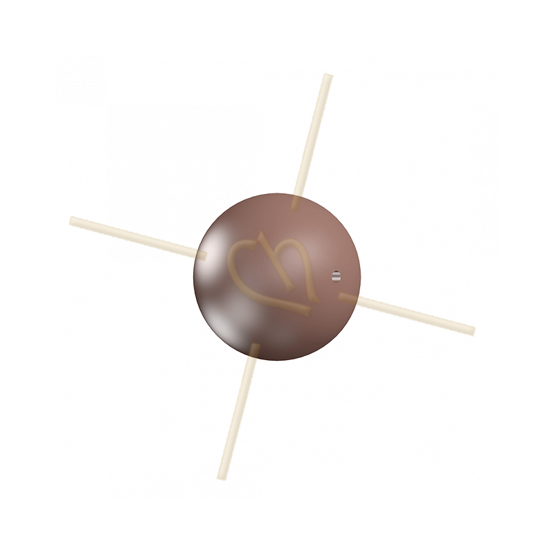 Brown Velvet Pearl Swarovski 8mm - 951