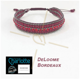 Kit bracelet DeLoome Bordeaux mat