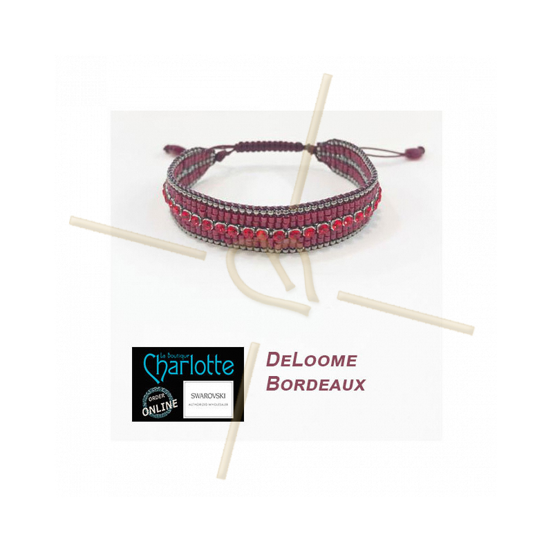 Kit bracelet DeLoome Bordeaux mat
