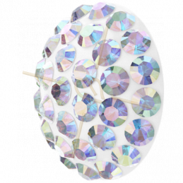 Cabochon Pavé Swarovski 8mm Crystal AB 86601