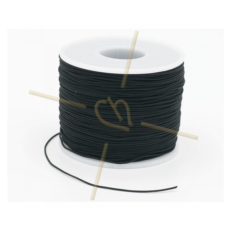 Macramé touw 0.5mm polyester black