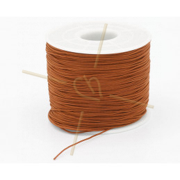 Macramé touw 0.5mm polyester cognac