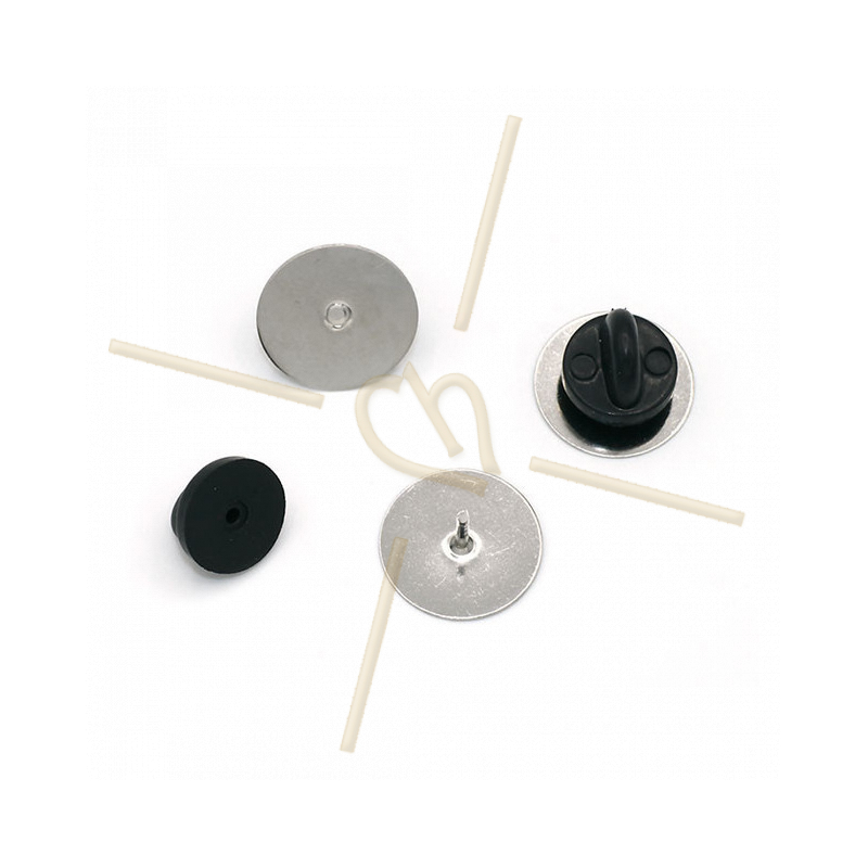 Pins support rhodium 15mm