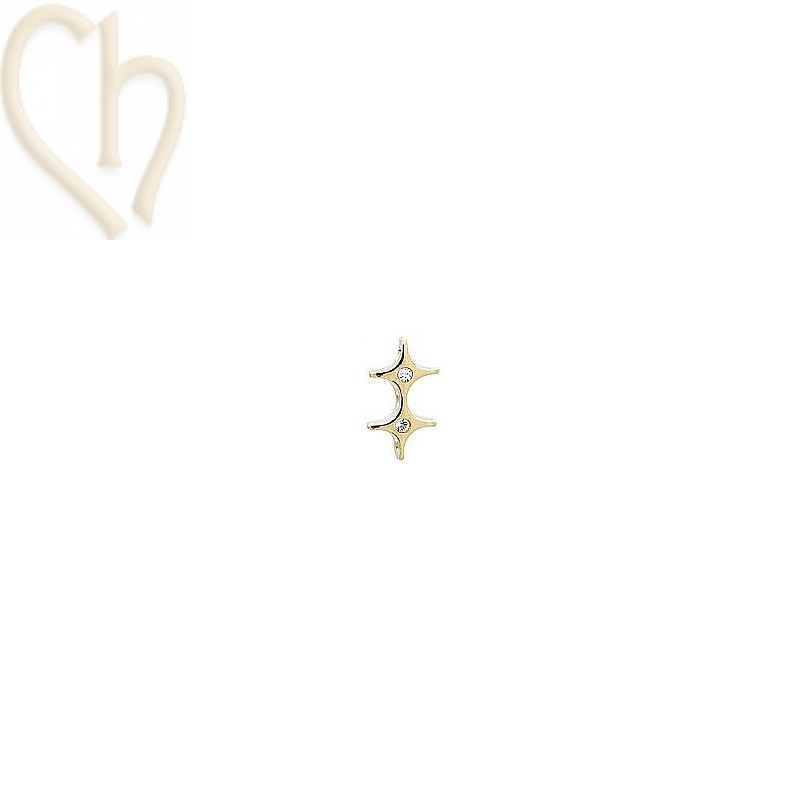 intercallaire 3 trous avec strass