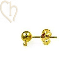 oorbellen met bolletje 5mm + ringetje