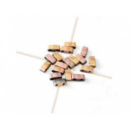 Half Tila Miyuki 5*2mm Black Capri Rose full Matted HTL-55115