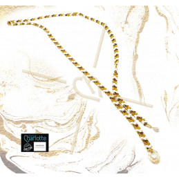 Necklace long with Miyuki Half Tila - Ocer