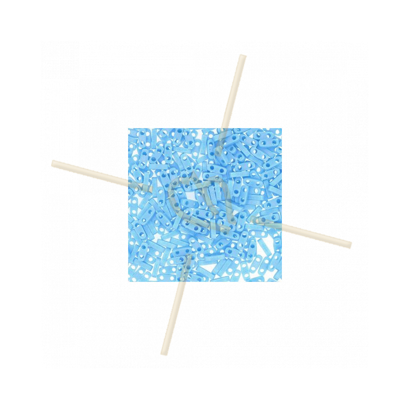 Miyuki Quarter Tila Opaque Turquoise Blue Mat QTL-413FR