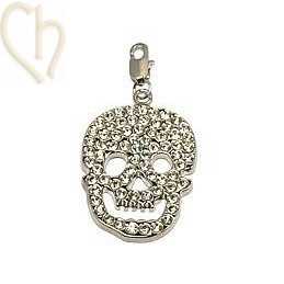 pendant "skull" with strass