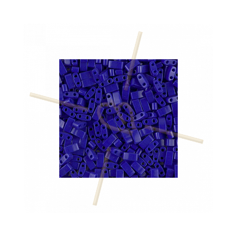 Half Tila Miyuki 5*2mm Blue Cobalt Opaque 414