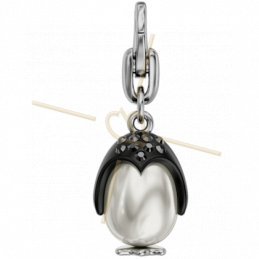 Swarovski Elements pave hanger Perky Penguin 27*10mm