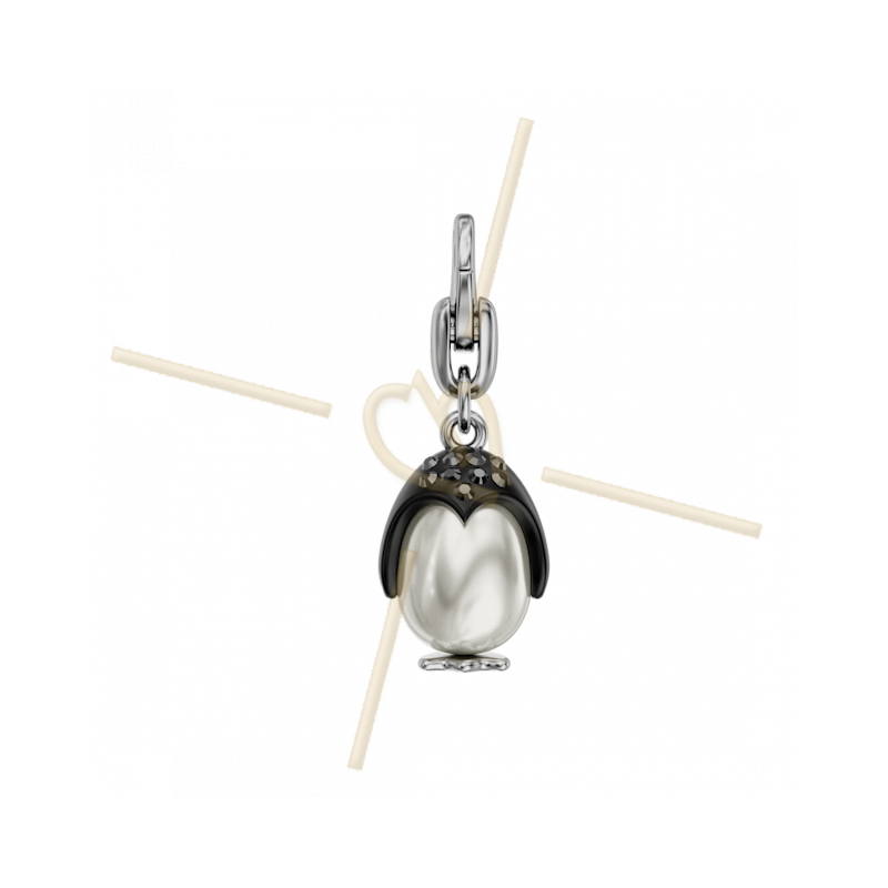 Swarovski Elements pendentif pave Perky Penguin 27*10mm