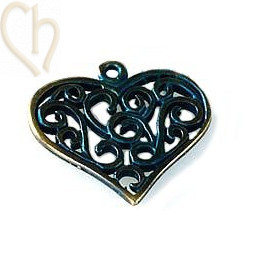 pendant heart deco 23mm