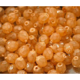 Facette Perle Czech 4mm Terracotta