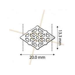 Cymbal Connector  - CLIMA -gemduo connector - Tussenstuk Golden Plated