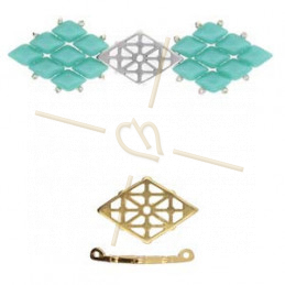 Cymbal Connector  - CLIMA -gemduo connector - Tussenstuk jRose Gold