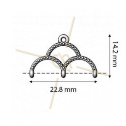 Cymbal Finding  - SKALOTI III - Delica - Eindstuk Gold Plated
