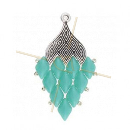 Cymbal Connector  - TOURLOS -gemduo connector - Eindstuk Rhodium plated