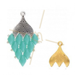 Cymbal Connector  - TOURLOS -gemduo connector - Embout Rhodium plated