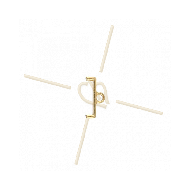 Cymbal Finding  - Topolia Ii - Delica - Eindstuk Gold Plated