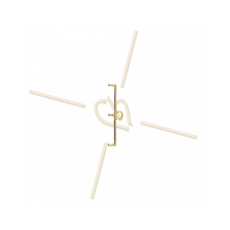 Cymbal Finding  - Topolia III- Delica - Eindstuk Gold Plated