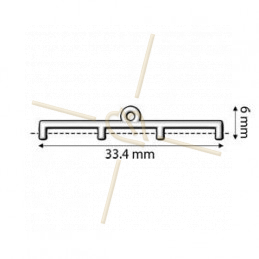 Cymbal Finding  - Topolia IV - Delica - Ending Rose Gold Plated