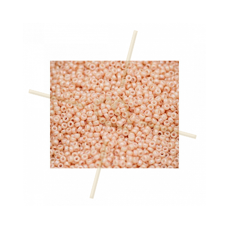 Miyuki Roc. 15/0 Beige Opaque Luster 9593