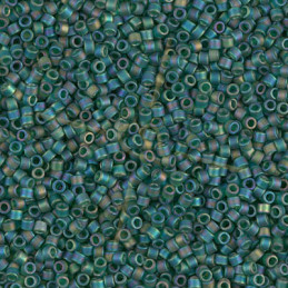 Miyuki Delica 11/0 - Matte Dark Green Emerald AB - Db859