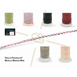 Thread Poly Metallic 0.8mm Dark Silver Metallic