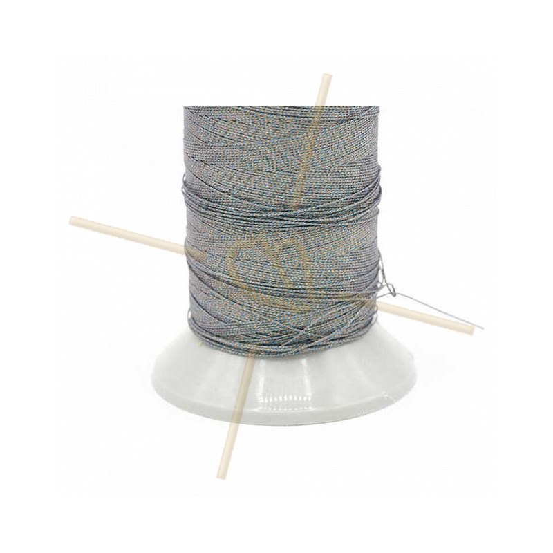 Poly Metallic draad 0.8mm donker zilver Metallic