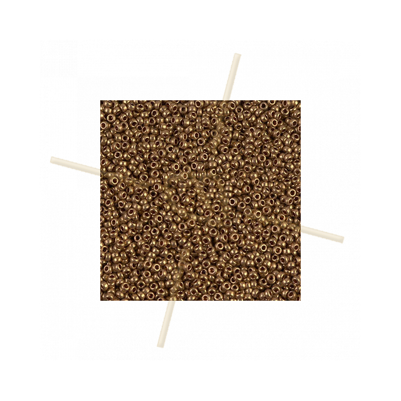 Miyuki Rocailles 15/0 Light Bronze 457L