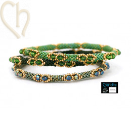 Kit Bangle Bracelet Frosted Green