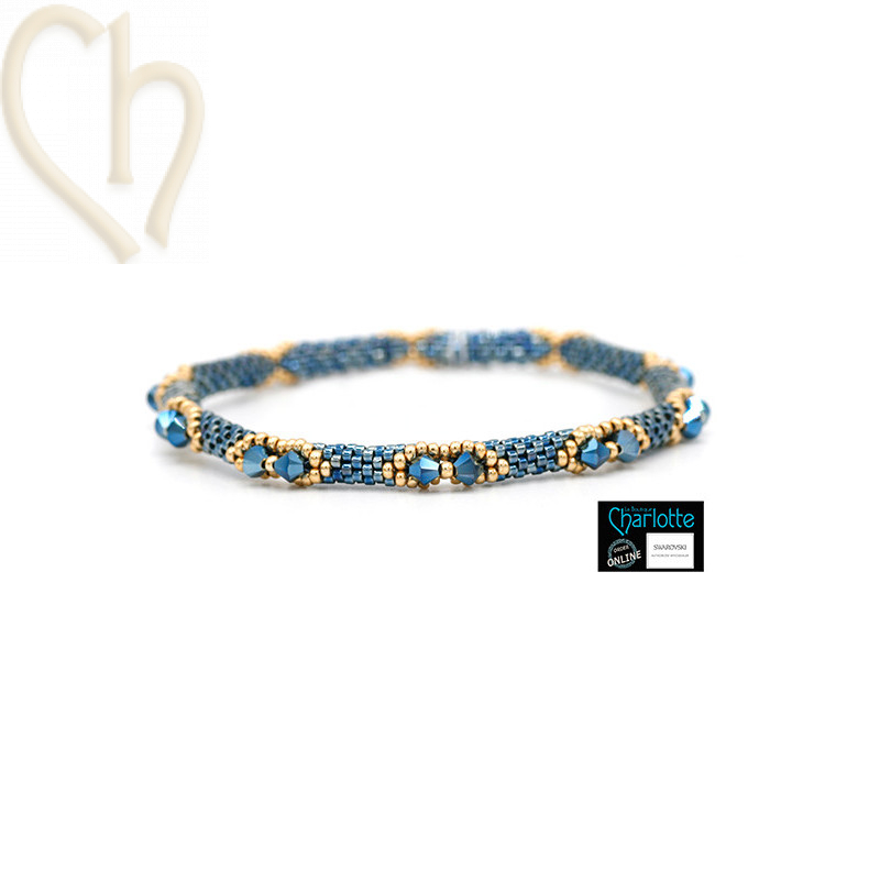 Kit Bangle Bracelet Blue Blue Shiner