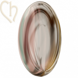 Cabochon Austrian Crystal oval 30*22.7mm Golden Shadow