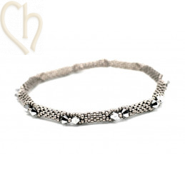 6 Kits Bangle armband Shades of Grey