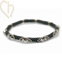 6 Kits Bangle armband Shades of Grey