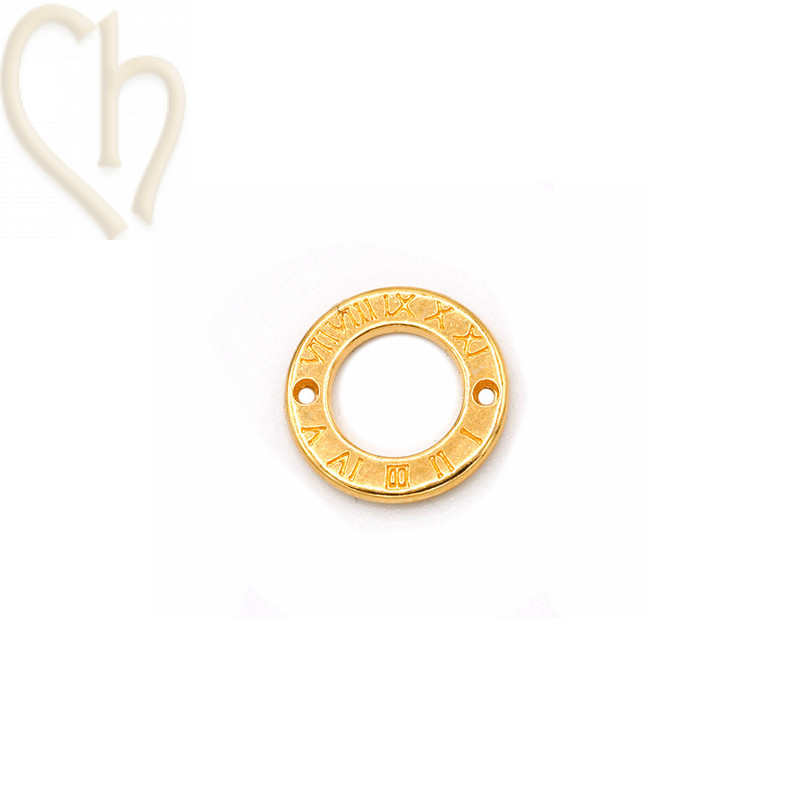 rondel 12mm avec inscription et 2 trous