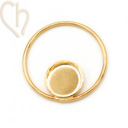 pendentif rond 20mm avec plateau 8mm