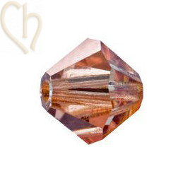 Preciosa Crystal Rondelle bead 4mm Capri Gold CaG