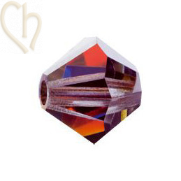 Preciosa Crystal Rondelle bead 4mm Volcano Vol