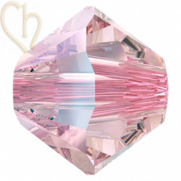 3mm  Light Rose  Shimmer Swarovski Toupie 223shim