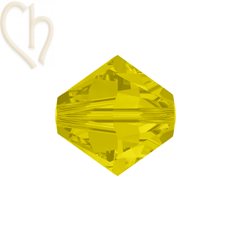 6mm Swarovski Tolletje Yellow Opal