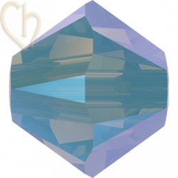 4mm Pacific Opal Shimmer 2x Swarovski Toupie 202ab2x