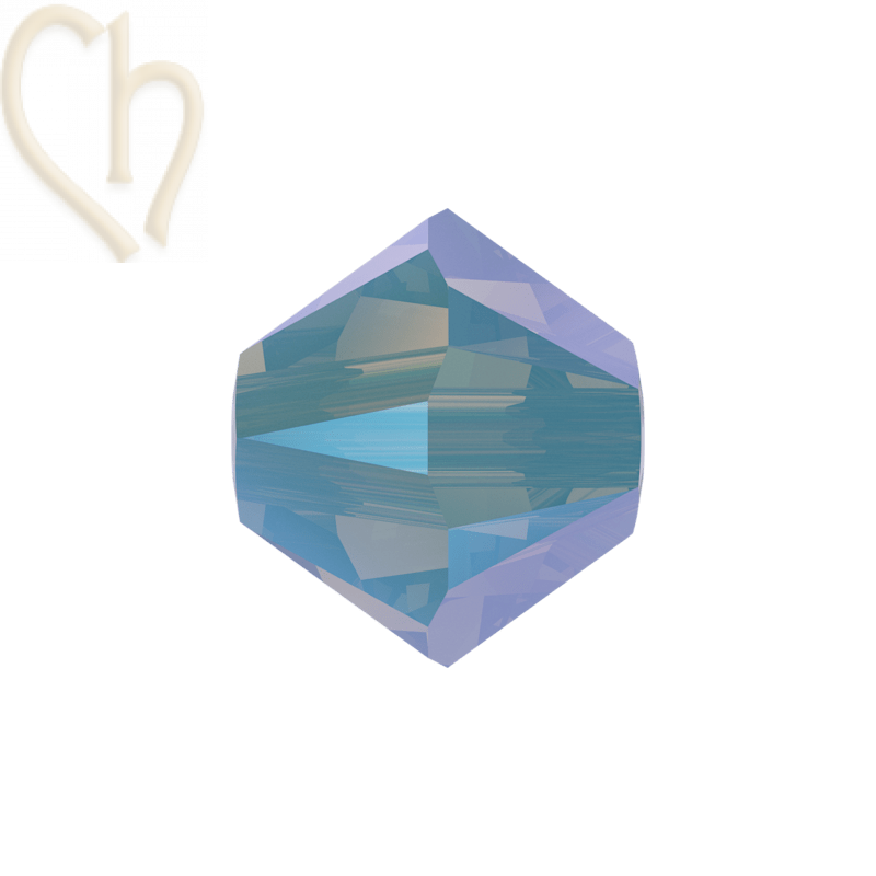 4mm Pacific Opal Shimmer 2x Swarovski Tolletje 202ab2x