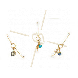 Bracelet Steel Charm's style Gold Plated