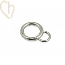 Fermoir porte clé 42x30x5mm rhodium