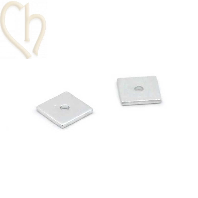 spacer square aluminium 8mm