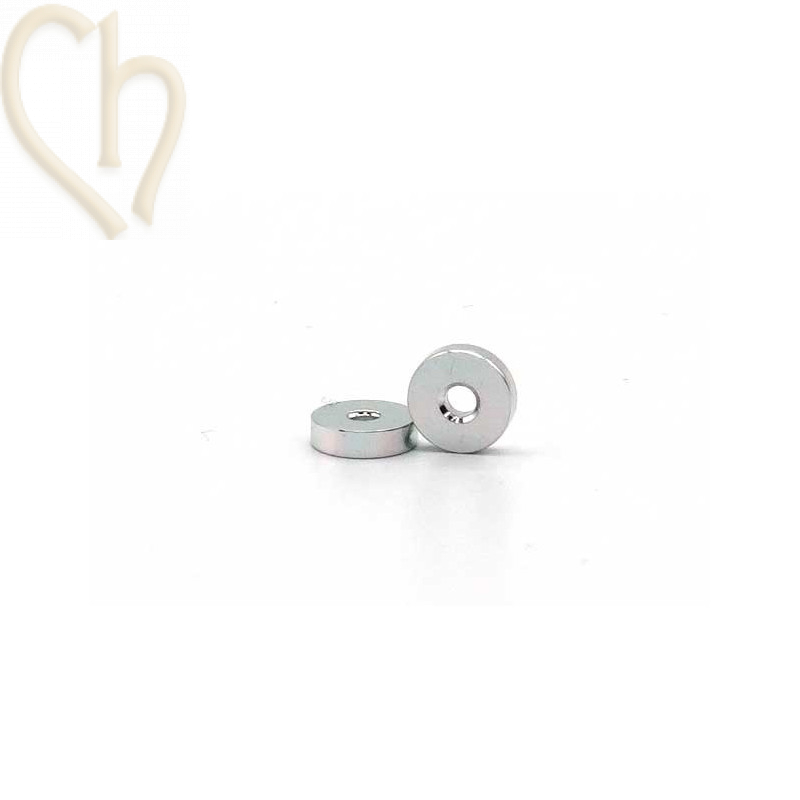 Tussenstuk rond 6mm aluminium